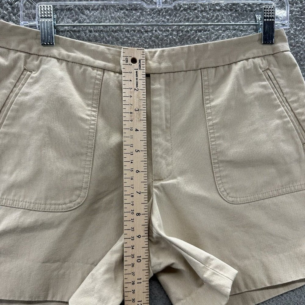Banana Republic Shorts Women's 4 Tan Khaki Chino Shorts Ladies 4 - Picture 7 of 12